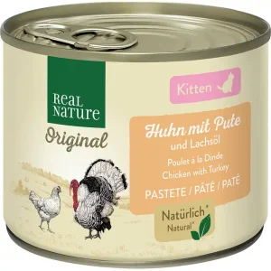 REAL NATURE Katze Kitten Huhn und Pute 200 g Zertifiziert